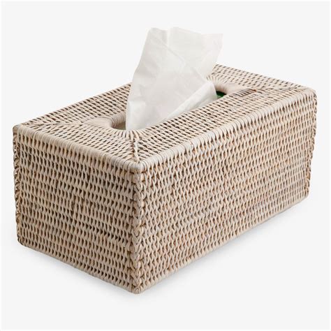 tissue box cover rattan